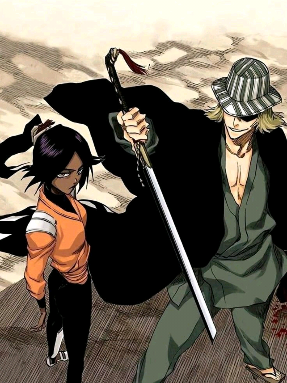 Urahara and Yoruichi 🫣 Credits: M4rkim and atomic #bleach #bleachedit #urahara #uraharakisuke #yoruichi 