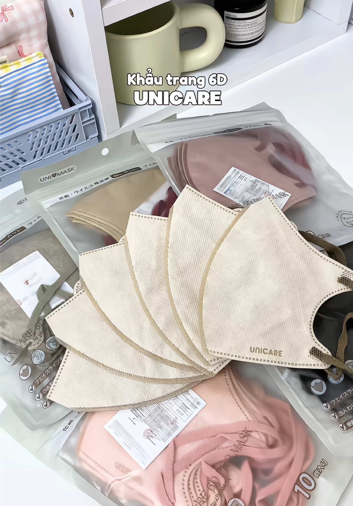 Khẩu trang mà tui sẽ mua đi mua lại nhiều lần đó là của nhà Unicare 💯 #nhyeeunbox #unicare #khautrangunicare #khautrang6d #unboxing #review #xuhuong #viral 