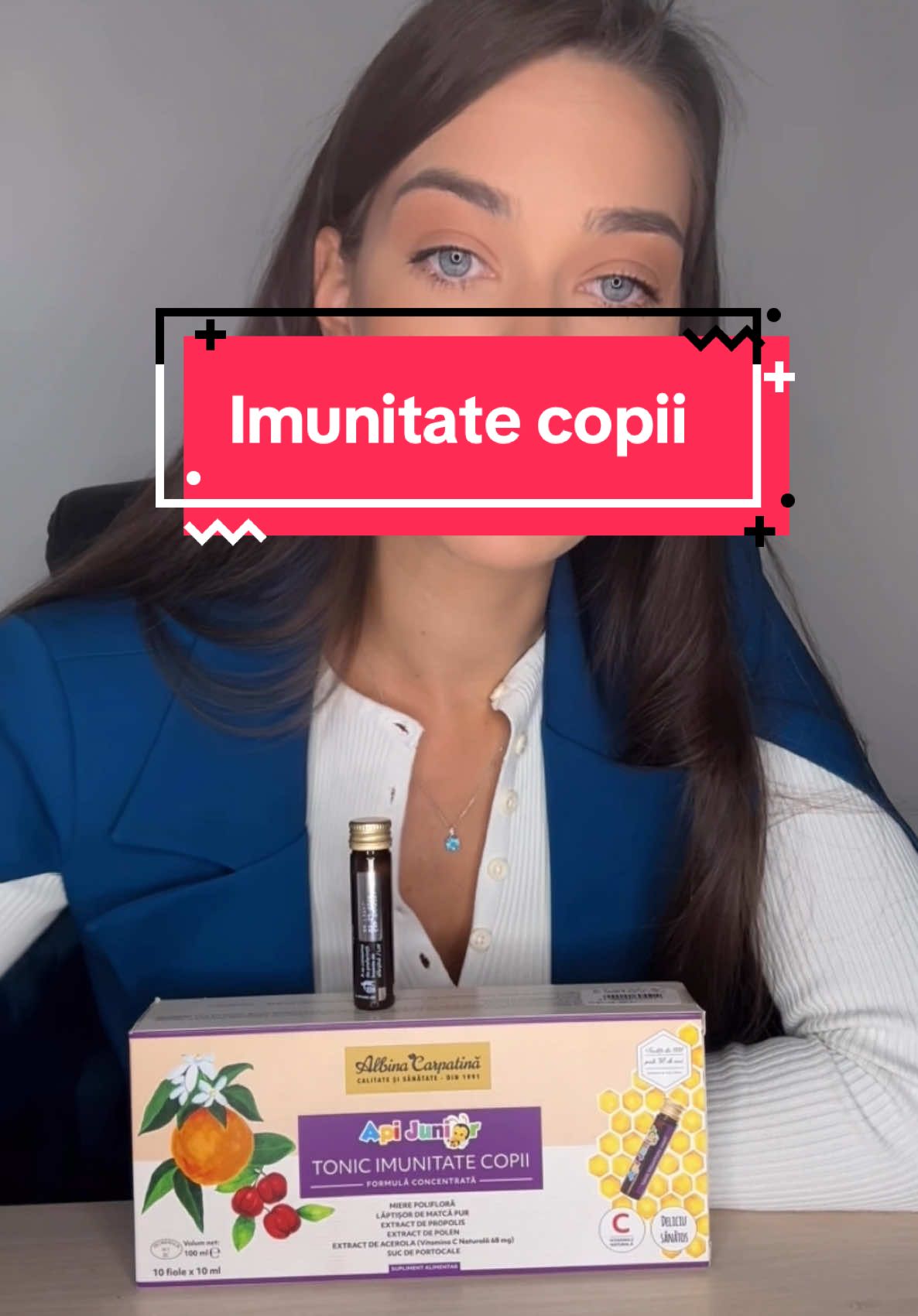 Mămici, voi ce administrați copiilor voștri pentru a reduce riscul de îmbolnăvire la intrarea în colectivitate ? ❤️  Eu sunt fan produse apicole și cu siguranță îi voi administra copilului meu începând cu vârsta de 3 ani suplimentul ApiJunior fiole pentru imunitate deoarece combină cele mai prețioase ingrediente din stupul de albine, inclusiv lăptișor de matcă, propolis, polen și miere polifloră, îmbogățite cu extract natural de acerola, bogat în vitamina C, și suc concentrat de portocale pentru un gust delicios și plăcut ❤️  Mod de utilizare: Copii între 3 - 12ani: 1 fiolă/zi Adulți și copii de peste 12 ani: 1-2 fiole/ zi de preferință dimineața, cu 15 minute înainte de masă; se recomandă cure de 1-3 luni. Se poate utiliza ca atare sau se poate amesteca conținutul cu apă sau suc. Atenție! Acesta este un supliment alimentar. Citiți cu atenție prospectul și întrebați medicul înainte de a începe administrarea. Mai multe informații despre efectele dovedite științific ale produselor apicole găsiți pe site ul nostru sau al celor de la @Albina Carpatina . #foru #foryou #for #imunity #propolis #polen #laptisordematca #vitaminc #acerola #pharma #pharmacist #pharmacy 