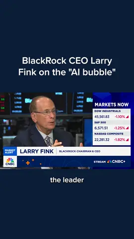#BlackRock chairman and CEO Larry Fink, asked by CNBC if he agrees with the view that #AI is a bubble, said Tuesday he does not believe it is a bubble, but it is capital that in most cases is going to be well spent. 