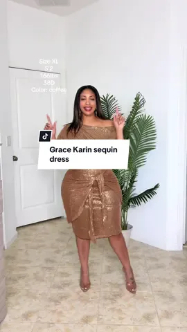 This dress is in my yearly rotation for the holidays 😍🤩🤩 #gracekarin #sequindress #partydress #tiktokshopfalldealsforyou #tiktokshopcreatorpicks 