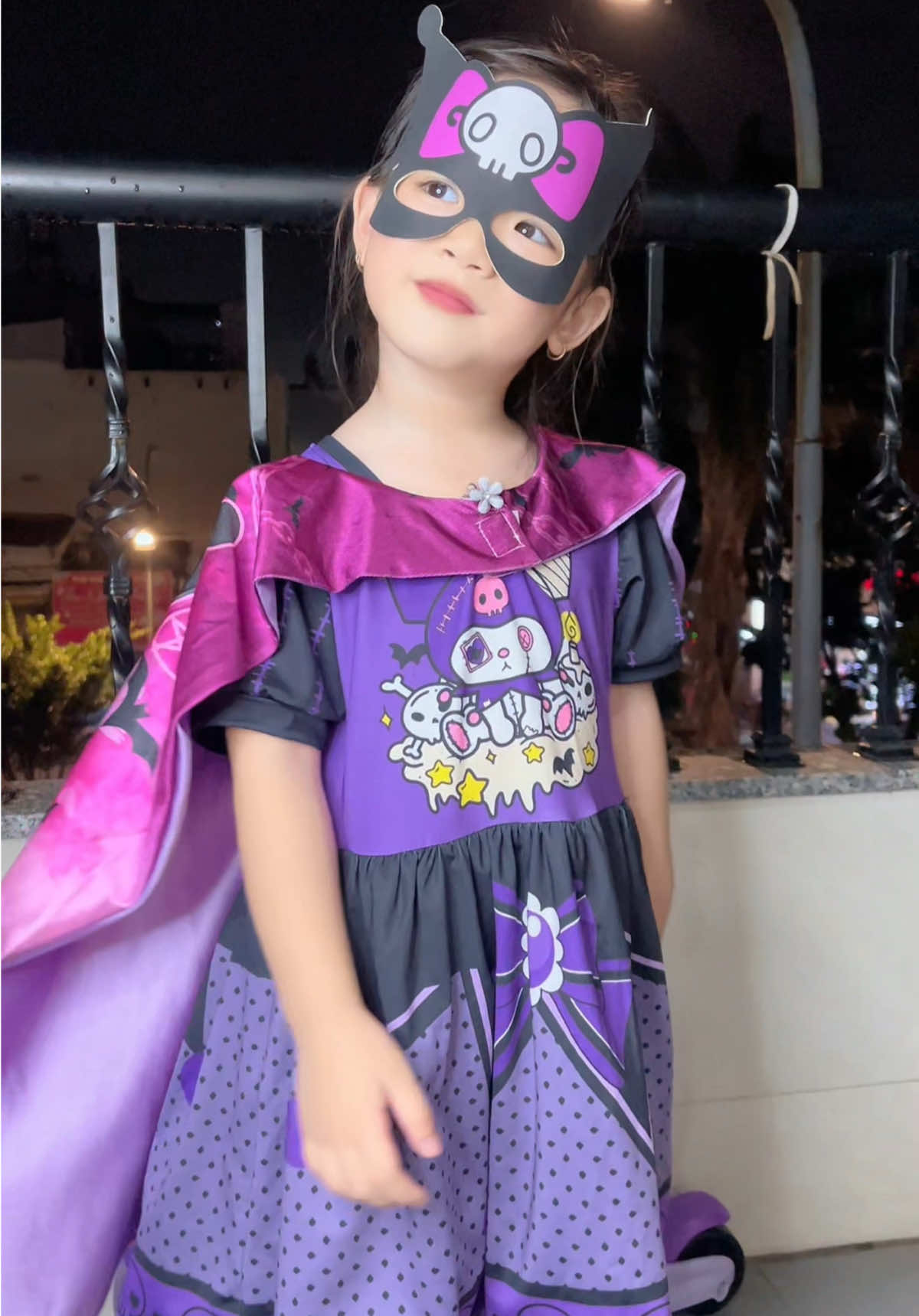 Áo choàng kèm mặt nạ hoá trang Haloween cho bé #xuhuong #haloween #aochoangchobe #tiemnhagau 