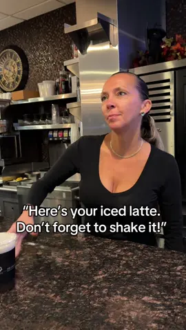 Don’t forget to shake your Iced Freddo Cappuccino!☕️ #restauranthumor #fyp #coffeetok #waitressproblems #serviceindustry 