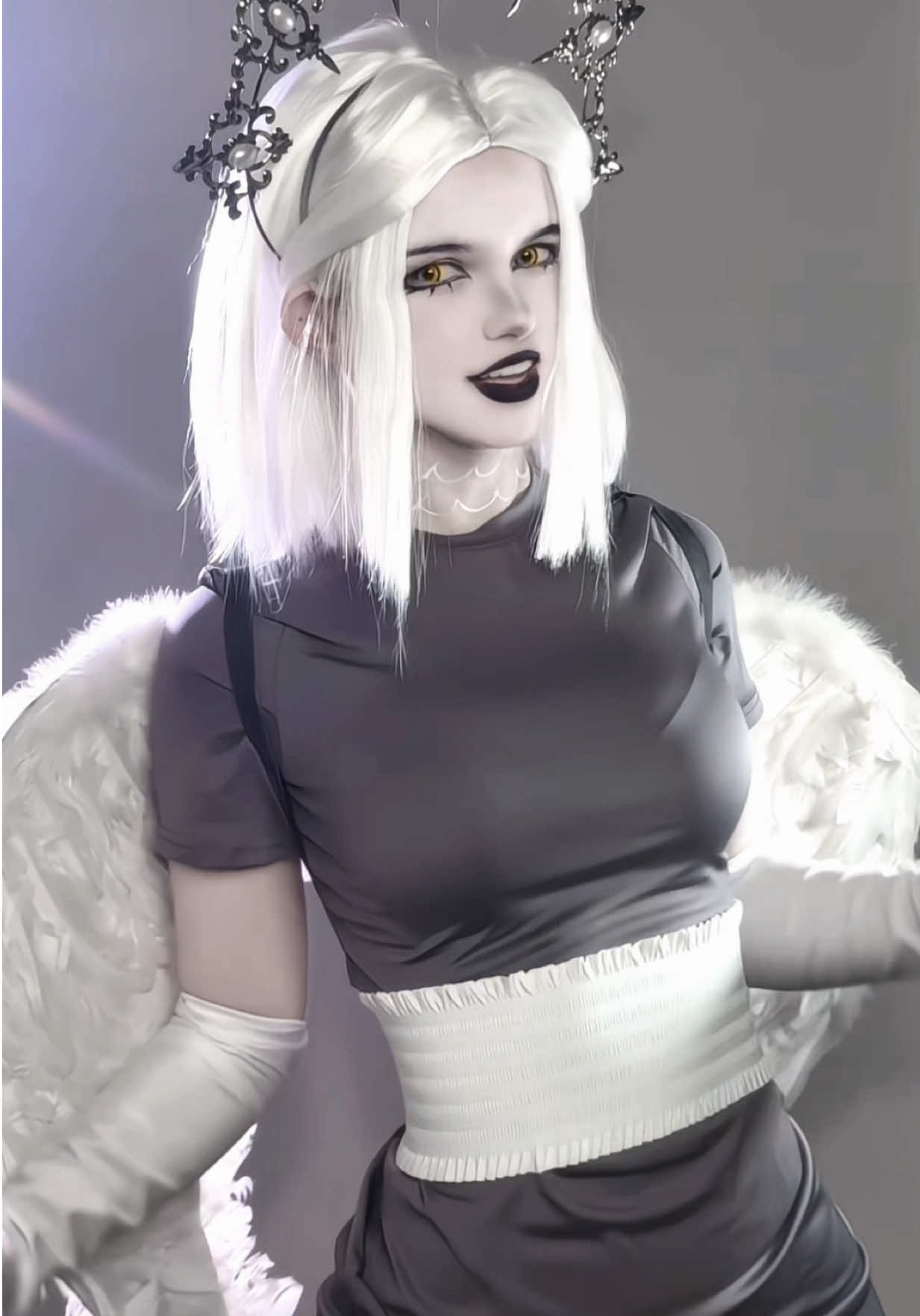 guess whos back >:) 🖤 #hazbinhotel #lute #cosplay 