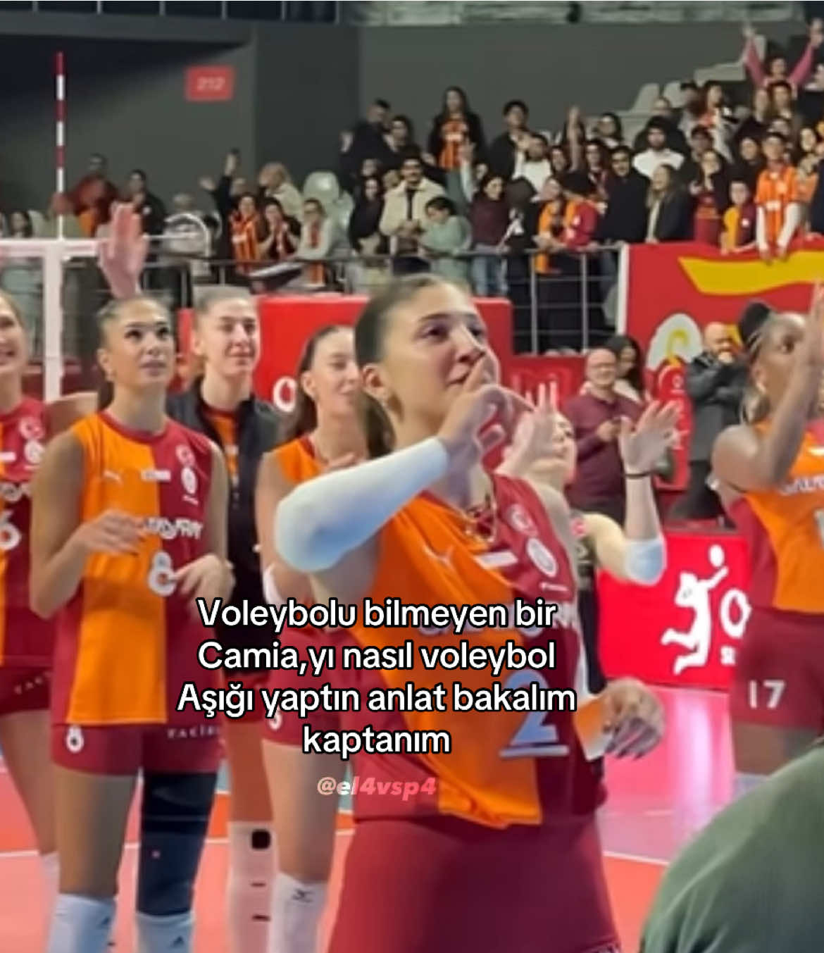 Kaptanım demek ile gurur duyuyorum💛❤️#ilkinaydın #galatasaray #galatasaraydaikin #voleybol #kaptan @ilkin 