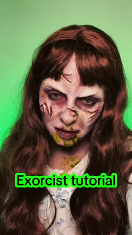 Exorcist tutorial. 👻🤮 @meicoly_official  @UCANBE  @Blend Bunny Cosmetics  @Secretvisionboutiqueee 