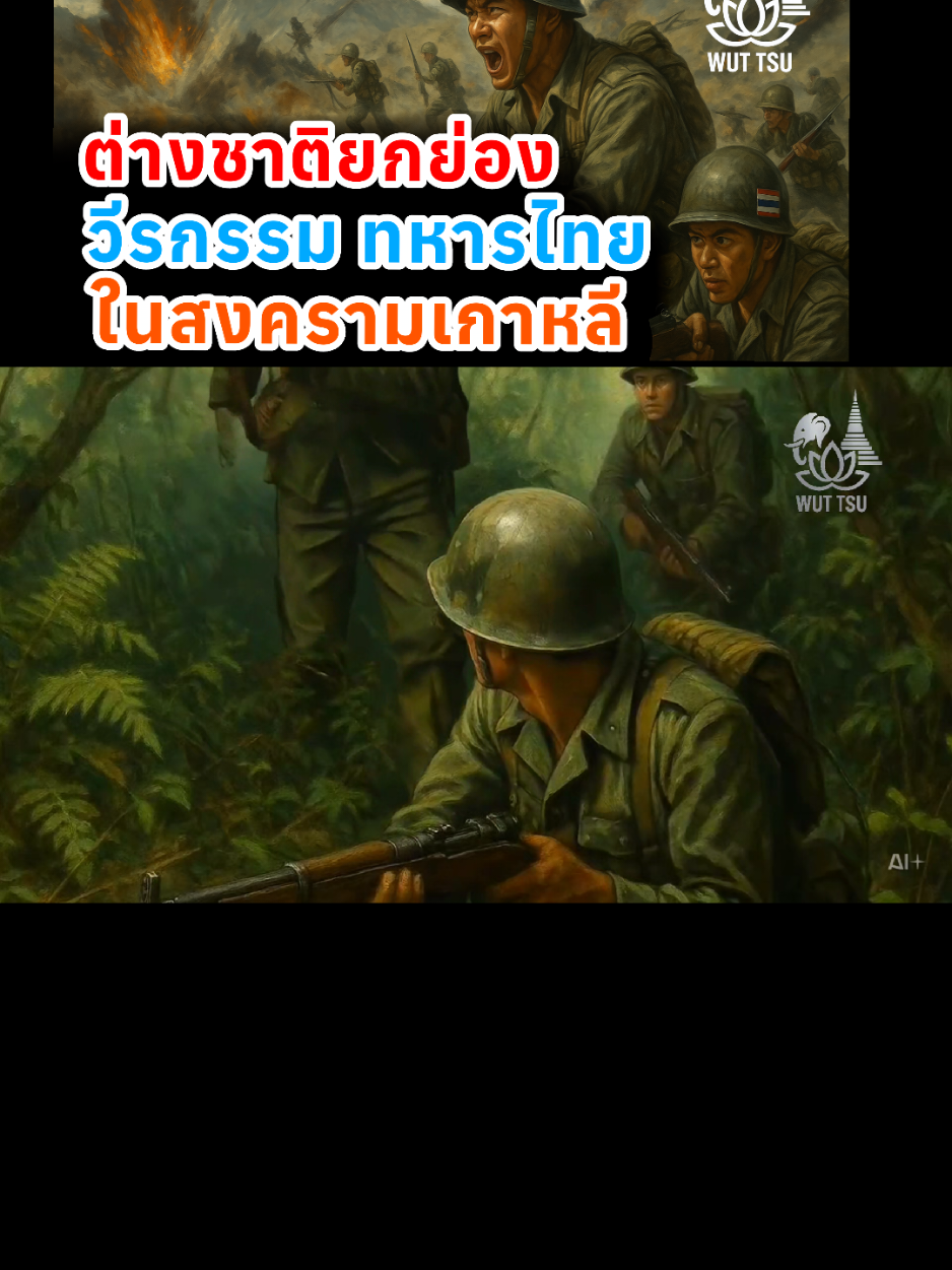 เรื่องจริงที่หลายคนไม่รู้ — ครั้งหนึ่งประเทศไทยส่งทหารไปช่วยเกาหลีใต้ในสงครามโลกครั้งที่ 3 ของเอเชีย หรือสงครามเกาหลี วีรกรรมของทหารไทยทำให้โลกต้องยกย่อง และทำให้เกาหลีใต้ไม่ลืมชื่อ “ประเทศไทย” จนถึงทุกวันนี้ 🇹🇭🇰🇷 #วีรกรรมทหารไทย #สงครามเกาหลี #ประวัติศาสตร์ไทย #ภูมิใจในความเป็นไทย #WUTTSU