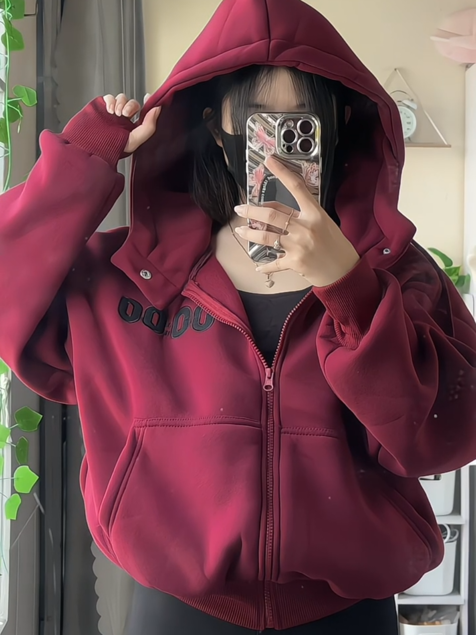Hoodie 00 về thêm màu đỏ tím nho rồi nha mấy ní.. sắm ngay thôi đông sắp tới rồi nè! #xuhuong #thoitrang #aohoodie #fyp 