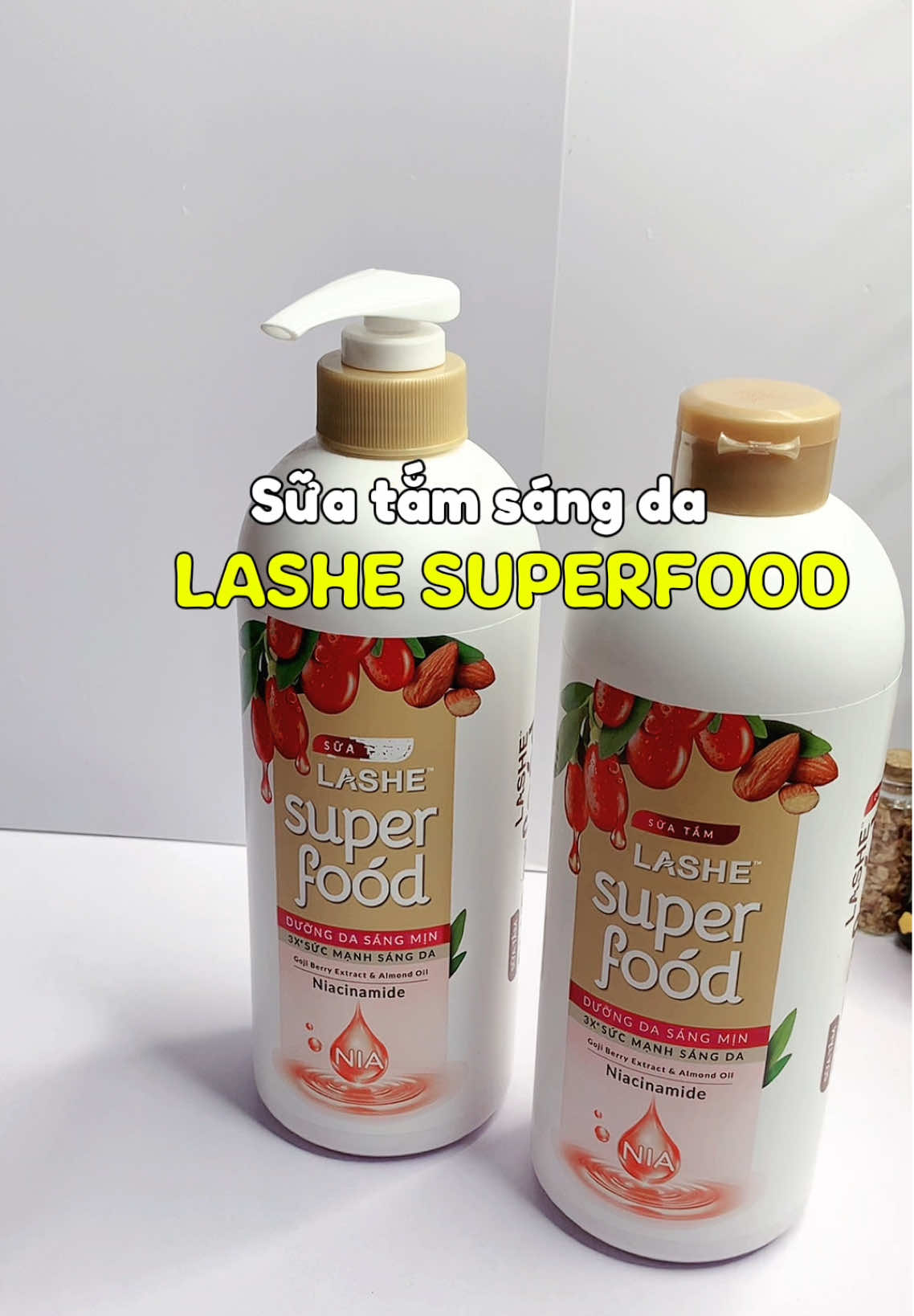 Tắm xong nó thơm mà mịn da lắm #xuhuong #suatam #duongsangda #niacinamide #lashesuperfood #camriviu16 #fyp 