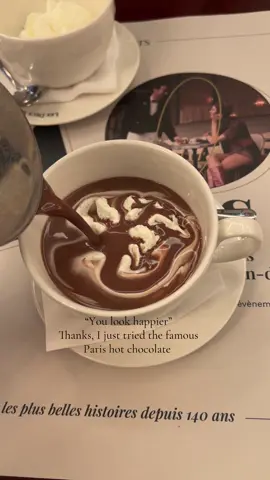Happiness in a mug ☕️ 🍫🤎 #paris #positivevibes #inspiration #traveltiktok #fyp 