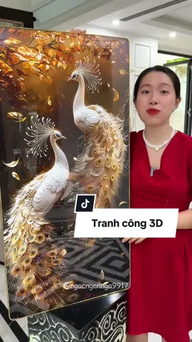 Tranh công 3D nâng tầm không gian sống #tranhtreotuong #tranh3d #tranhtrangguong #ngocngannga 