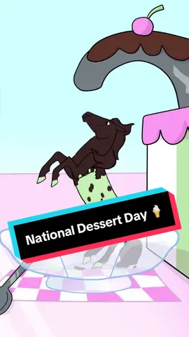 It’s #NationalDessertDay! How about a nice scoop of Mint Chip to sweeten your day? 🍦 #breyer #modelhorse #animation #horsegirl