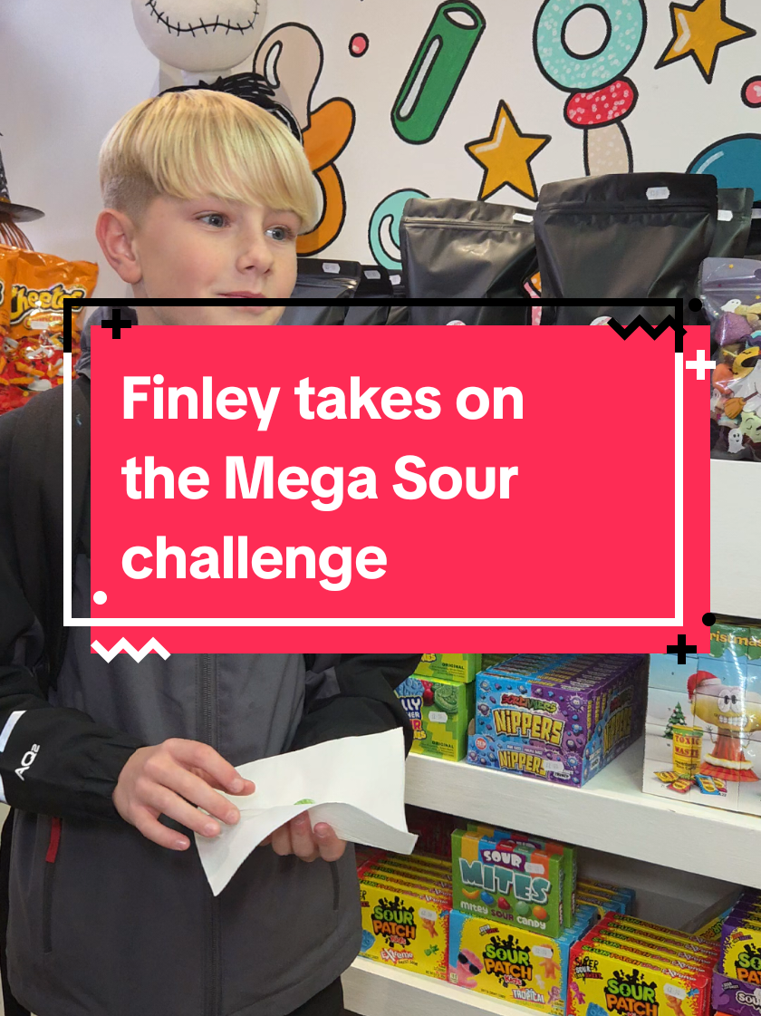 Finley takes on the Mega Sour challenge #megasour #bamberbridge #penwortham #Challenge 