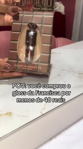 O gloss PERFEITO😭🤎🤩.. . . #tiktoknaoflopa #blogueira #francinyehlke #tiktokshop #tiktokshop 