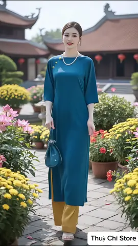 Áo dài tay lửng form rộng - duyên dáng và thanh lịch. #aodai #thoitrangnu #xuhuong #viral #thinhhanh 