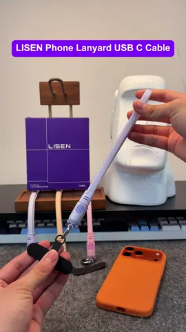 Portable anti-theft fast charging lanyard #iphone17 #phoneholder #phonelanyard #lanyard #iphonecase #tiktok #tiktokshop #fyp #usb#goodstuff #foryou #lisen 