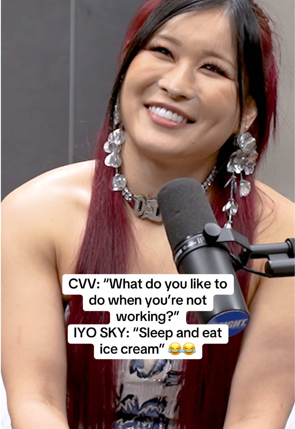 WWE star IYO SKY loves sleeping and ice cream 🍦  #IYOSKY #WWE #sleep #wrestling 