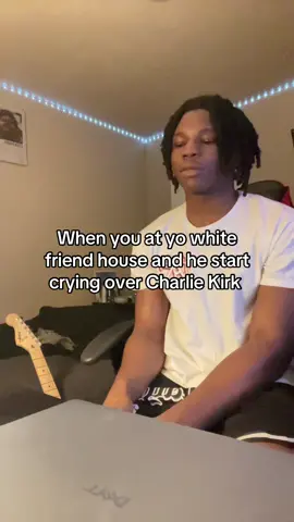 Nd then bro starts hitting himself💔 #charliekirk #fyp #jokes #leftist #BlackTikTok 