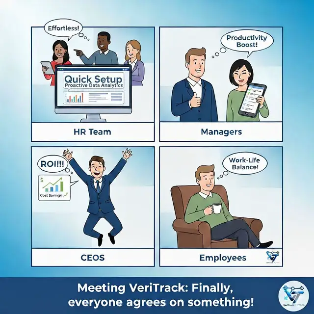 In a world that moves fast, staying efficient and accountable is everything. VeriTrack uses AI, geofencing, and smart analytics to make work feel smoother for everyone. 👩‍💼 HRs track attendance easily 👨‍💻 Managers get real-time insights 💼 CEOs save money and time 🙌 Employees enjoy better balance Work smarter. Lead better. Let’s make workplace efficiency simple — and smart. 💡 Book a free demo here: https://calendly.com/info-veritrack/30min Call/WhatsApp us: 0592548849 Learn more: www.veritrack.cloud #Veritrack  #MadeInGhana  #SmartWorkplace