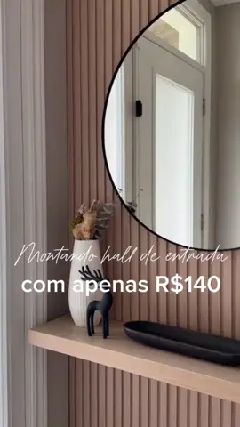 Transformei meu hall de entrada com apenas R$140 😱✨   Comente “quero” pra receber os links e me siga pra que o link Chegue até vc 💕 #ShopeeAchadinhos #DecoraçãoBarata #HallDeEntrada #PrateleiraInvisível #EspelhoDecorativo     