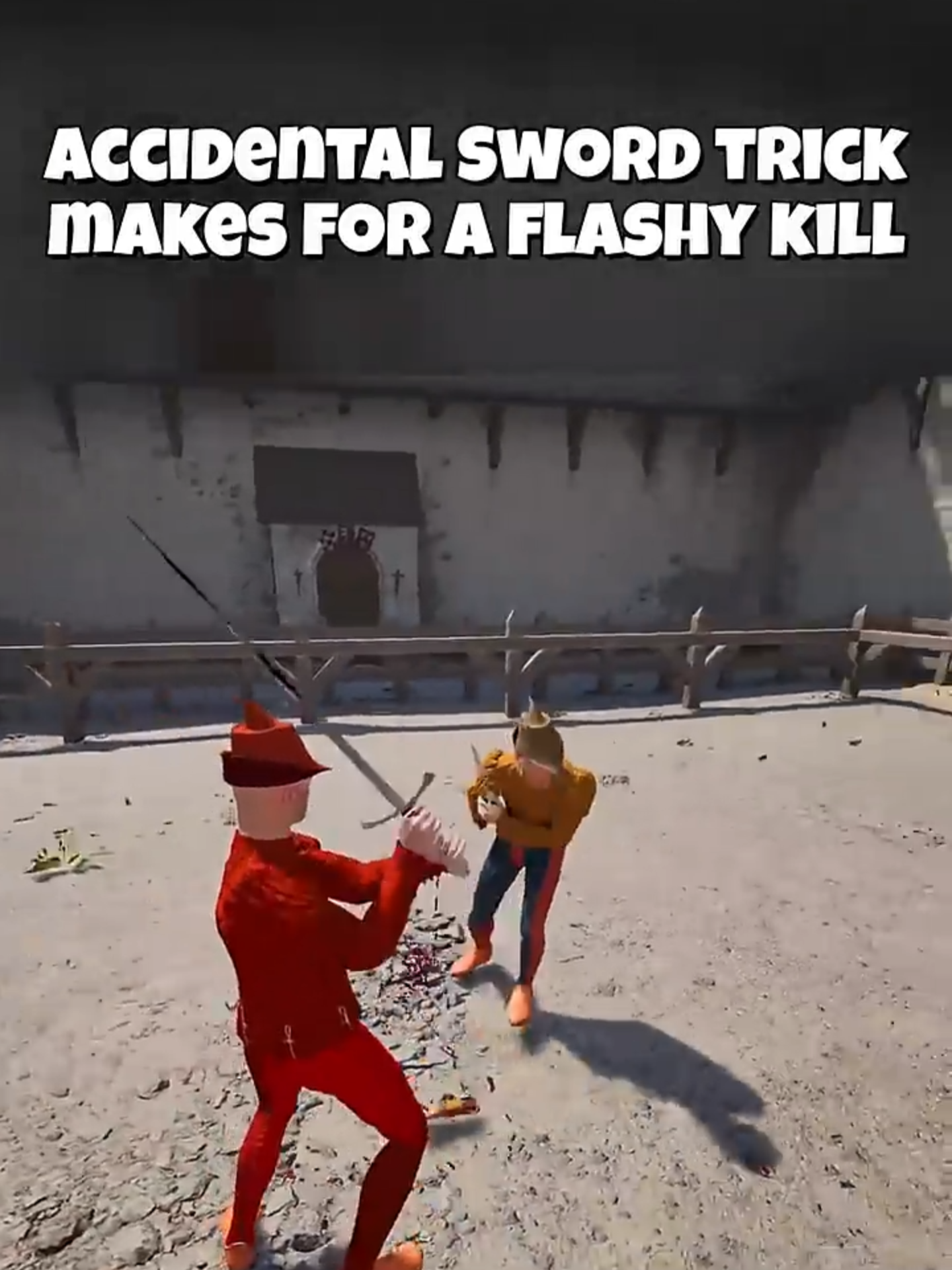 Accidental Sword Trick #halfswordgameplay #GamingOnTikTok #fypシ #viral #fypシ゚viral #duel #gamer