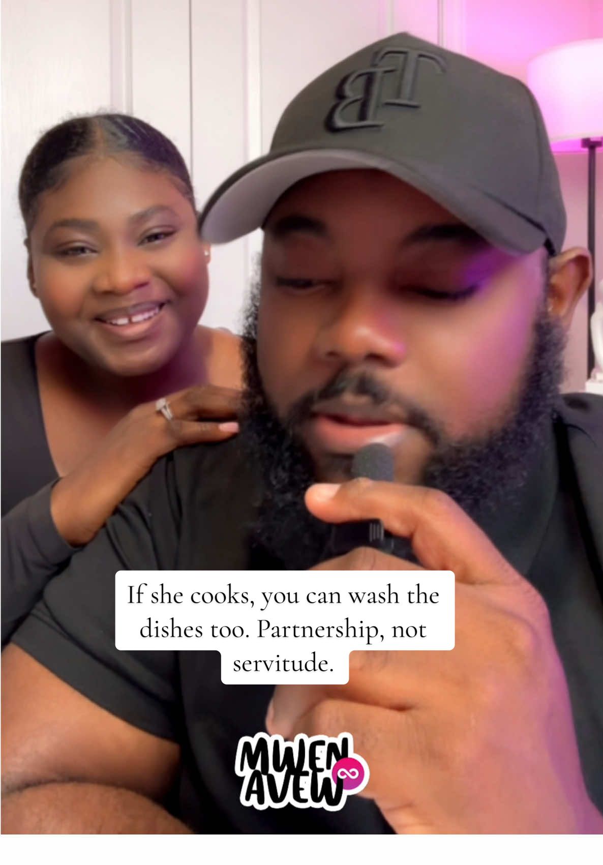 Real men don’t just sit and watch her clean. They help. #MwenAvew #LoveIsTeamwork #HeHelpsToo #SheIsNotTheMaid #LoveWithoutPressure 💕@Mrs_Nestan 