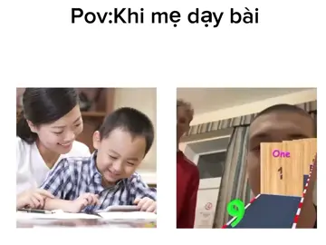 Khi mẹ dạy bài#meme#minhtote#xh#monglenxuhuong 