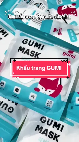 Khẩu trang yêu thích của mình, chất lượng, lọc bụi và kháng khuẩn tốt #khautrang #khautrang5d #khautranggumi #gumi #khautrangchatluong 
