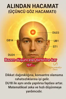 #CapCut Zihnin yorgun, dikkatin dağınık mı? Üçüncü göz hacamatı, zihinsel berraklık ve iç huzur için binlerce yıldır uygulanan kadim bir yöntemdir. Şifayı altın oranda bul, enerjini dengele. 🌙🩸 #hacamat #üçüncügöz #hacamatçıemin #şifa 