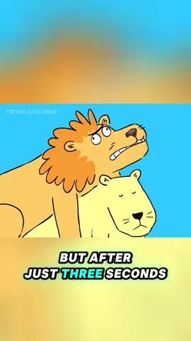This lioness converses with other species.