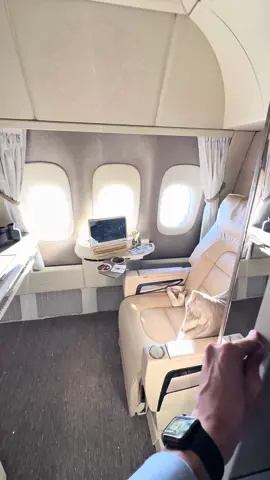 Emirates Fully Enclosed First Class #flight #travel #emirates #firstclass 