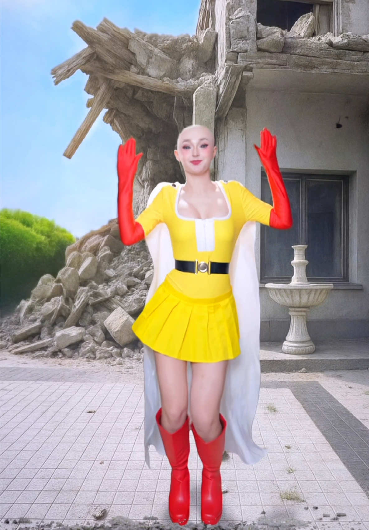 Rate my Saitama cosplay from 1 to 10😂🔥🧑🏻‍🦲👊🏻 Video inspired by @Dave Ardito ☺️🫶🏻 #saitama #onepunchman #cosplay #anime #fyp 