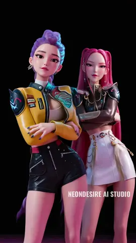 Rumi & Mira #rumi #mira #kpopdemonhunters #aiグラビア #dance