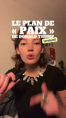 Sources :  [Livres]      ⁃    Richter-Devroe Sophie, Women’s political activism in Palestine, Peace Building, Resistance and Survival, University of Illinois Press, 2018     ⁃    Chemiller-Gendreau Monique, Rendre impossible un État Palestinien, Textuel, 2025  [Articles]  https://www.lemonde.fr/international/article/2025/09/30/les-20-points-du-plan-de-donald-trump-detailles_6643699_3210.html https://npa-lanticapitaliste.org/agir/international/palestine-reconnaitre-les-peuples-avant-les-etats https://www.chroniquepalestine.com/pas-de-paix-sans-justice/ https://www.franceinfo.fr/monde/palestine/gaza/policiers-palestiniens-force-internationale-qui-sera-charge-du-desarmement-du-hamas_7549573.html https://fr.wikipedia.org/wiki/Plan_de_paix_pour_la_guerre_à_Gaza#:~:text=Trump%20qualifie%20le%20plan%20en,le%20Hamas%20rejette%20l'accord. (https://fr.wikipedia.org/wiki/Plan_de_paix_pour_la_guerre_%C3%A0_Gaza#:~:text=Trump%20qualifie%20le%20plan%20en,le%20Hamas%20rejette%20l'accord.) https://www.la-croix.com/international/plan-de-paix-pour-gaza-la-france-revendique-une-influence-decisive-sur-donald-trump-20251001 [Podcast] https://www.radiofrance.fr/franceculture/podcasts/questions-du-soir-le-debat/israel-palestine-vers-une-paix-durable-5677470