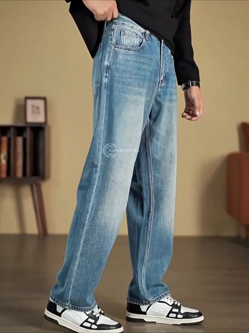 Rekomendasi Celana Jeans Regular Fit Denim Loose Trendi Kasual #rekomendasicelanajeanspria #jeanspriapremium #celanapanjangjeanspria #celanajeans #celana 