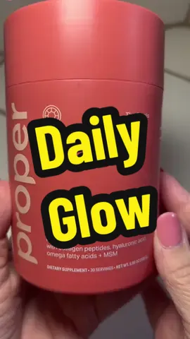 The Corals. Daily Glow. Collagen Peptides, hyaluronic acid, omega fatty acids & MSM. @Proper Health #properhealth #tiktokshop #dailyglow #collagenpeptides #glp1 