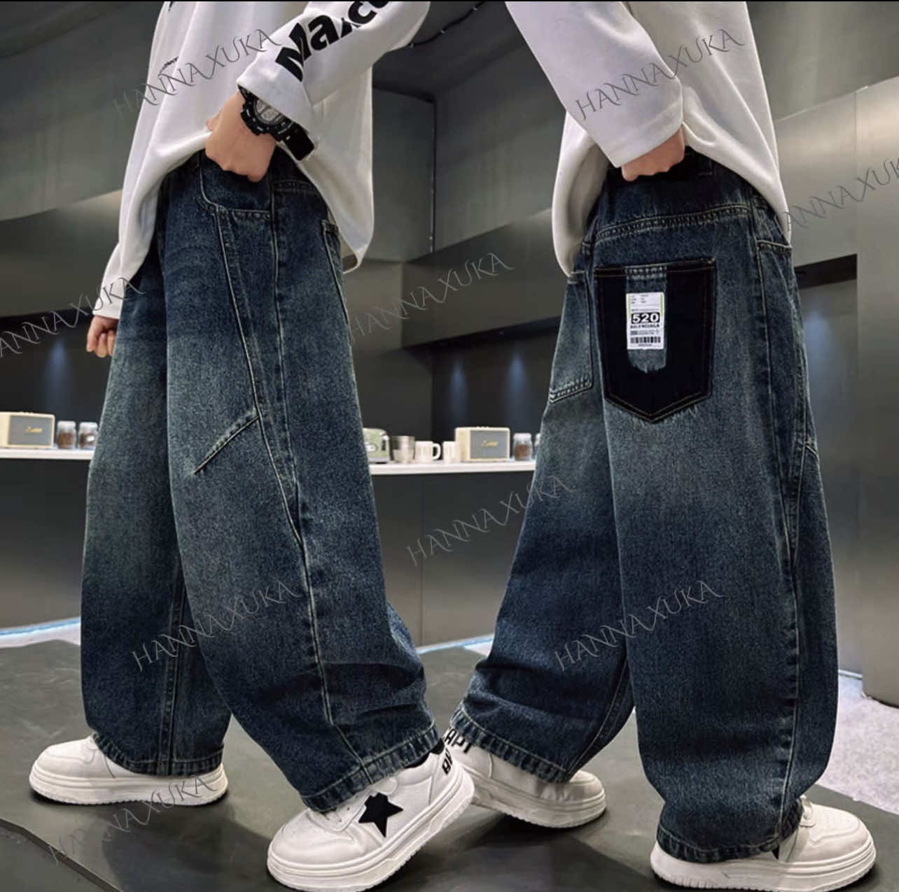 Quần jean beggy hàng thiết kế có cả size nhí cho các con 