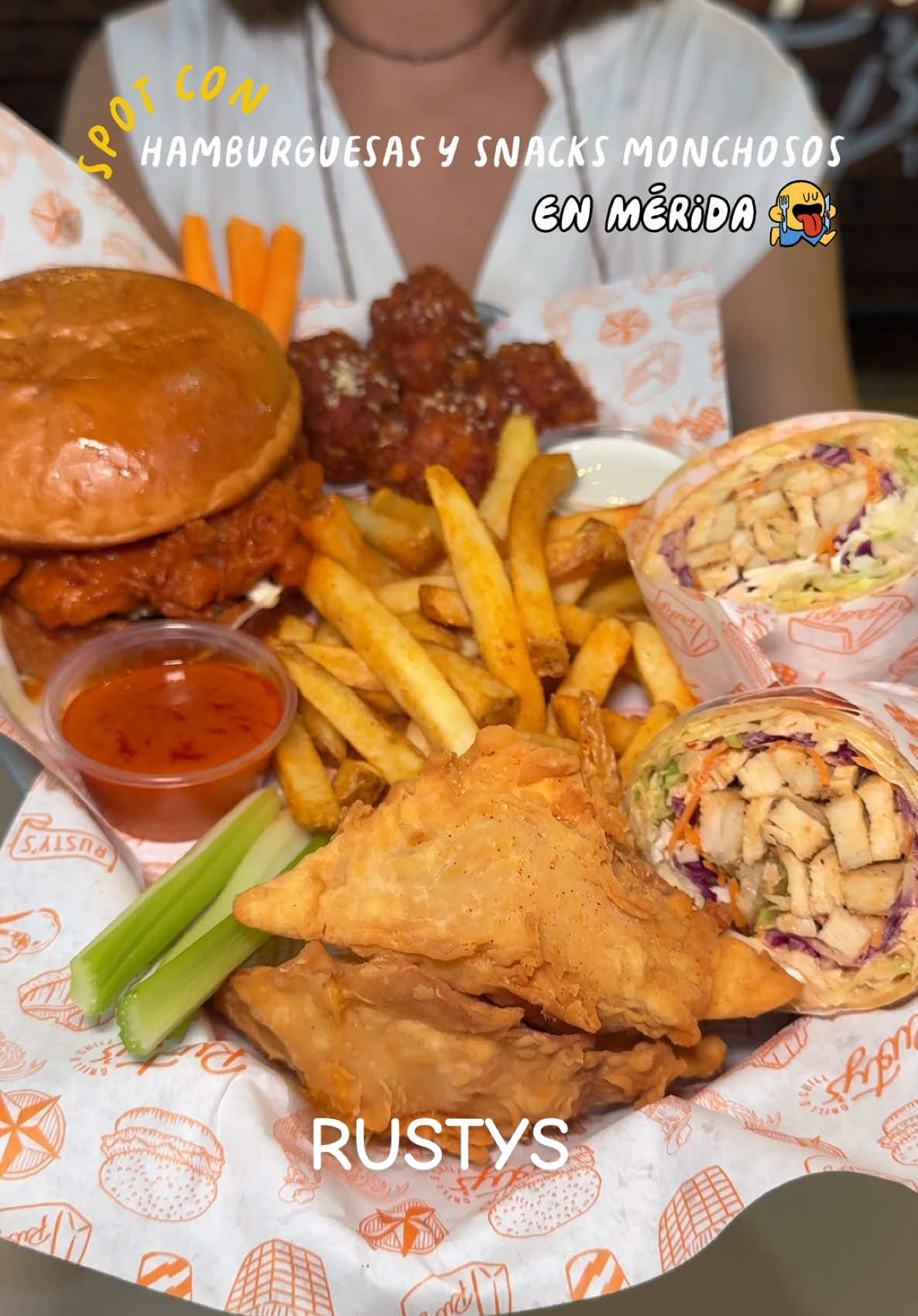 De esos lugares que quieres pedir de todo para probar de todo 🔥🍔🍗#hamburguesa #snacks #boneless #FoodLover #siseantoja 