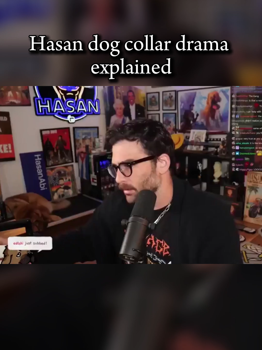 Hasan dog collar drama explained😢#hasanabi #sad