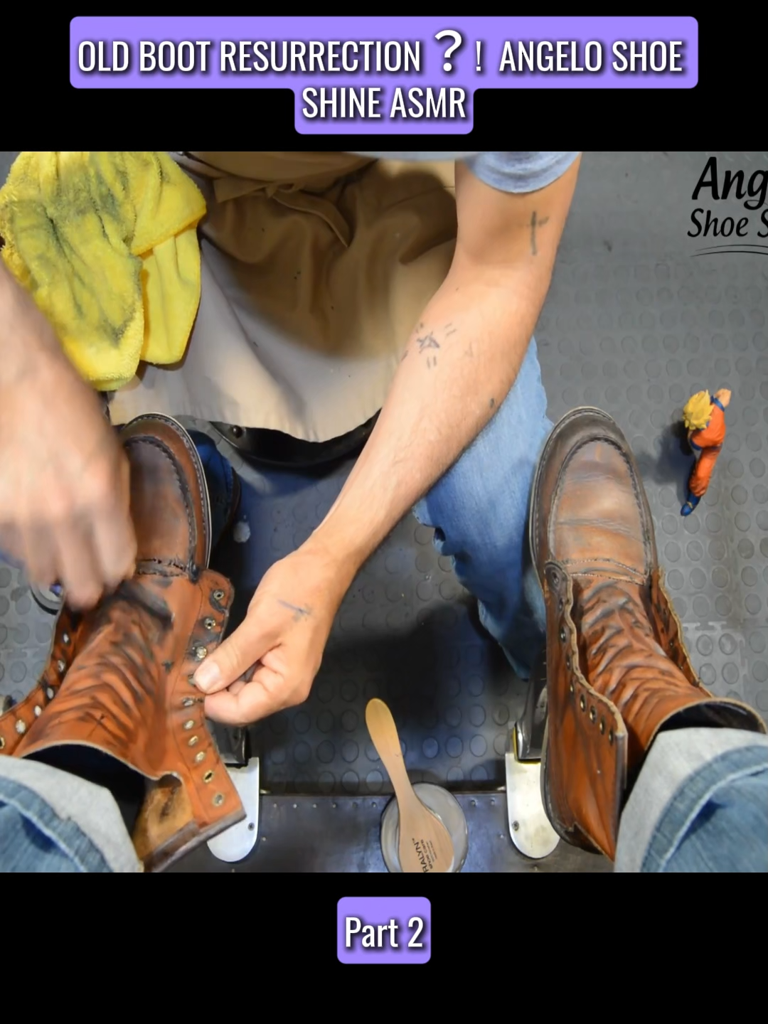 #style #western #shoes #seat #relax #shoeshine #cowboyboots #cleaning #asmr #boot