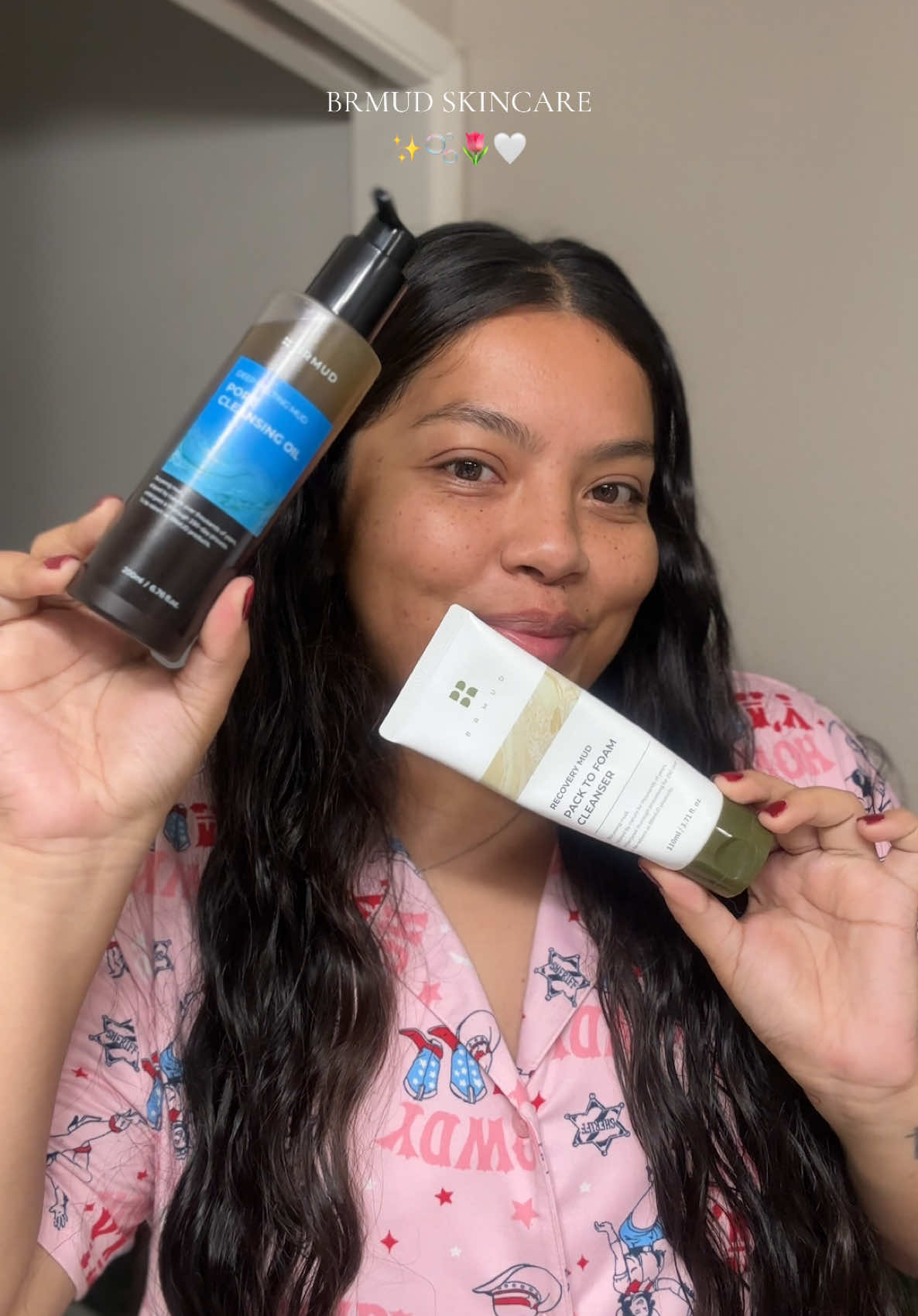 Love me a pore cleansing oil + pack to foam cleanser duo💚 #brmud #cleansingoil #foamcleanser #skincare #pores 