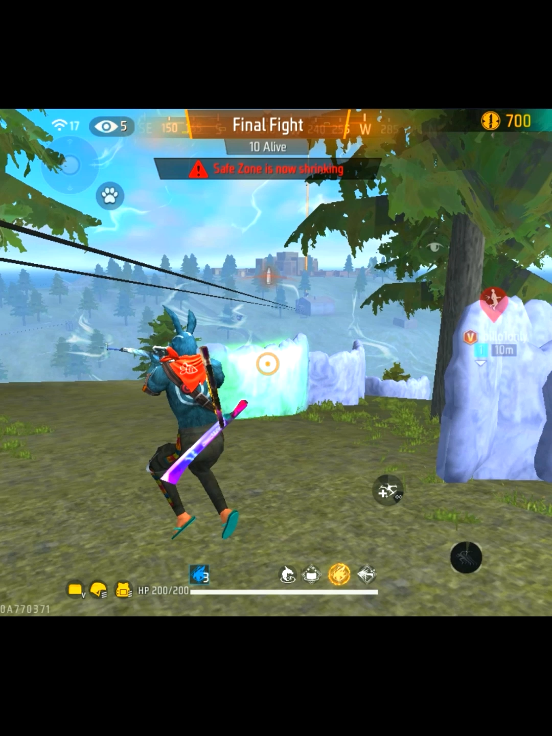 মাত্র 10 HP 😱 #freefire #foryoupage #highlightfreefiree