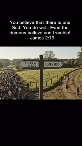 It’s easy to say “I believe in God,” but can you walk in obedience?