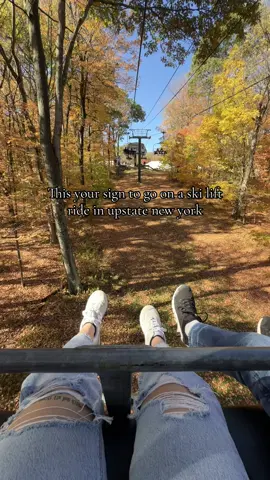 📍Bristol Mountain #upstateny #fall #skilift 