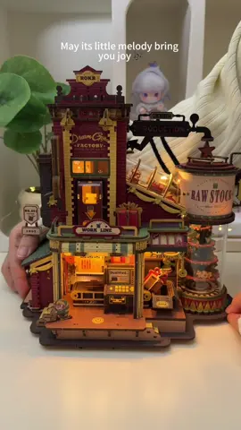 This might be your dream Christmas gift 🎄🎁 Tiny lights,cozy details, and a music box that brings it all to life 🎶 Built piece by piece — a tiny factory that makes happiness ❤️ #diyproject #miniature #giftideas #christmas #craft 