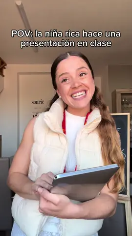 ig // @luaalunaaa La niña rica hace una presentación en clase 😂 @Hodei ZZ 