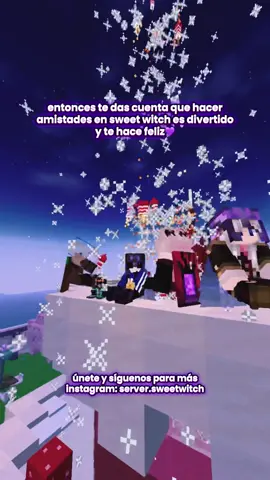 Hay amistades que duran demasiado 💕 No te pierdas de la magia en Sweet Witch 🔮 🦄  #serverminecraft #minecraftgirl #serverfemenino #girlsgaming #Minecraft 