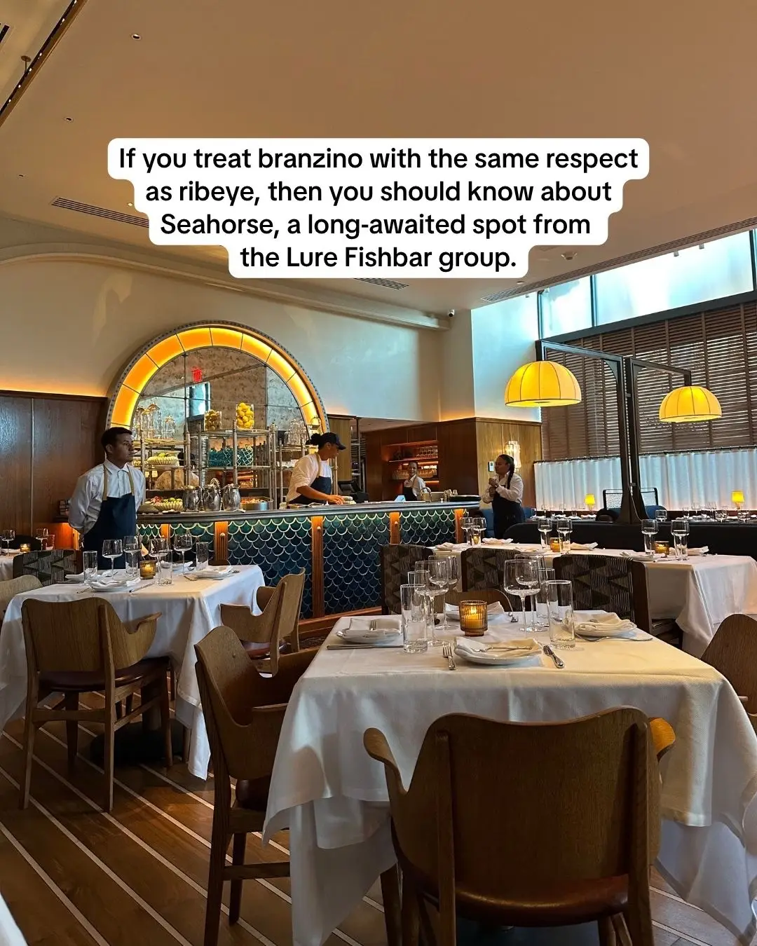 Seahorse has arrived, with a mermaid mural and flawless fish.