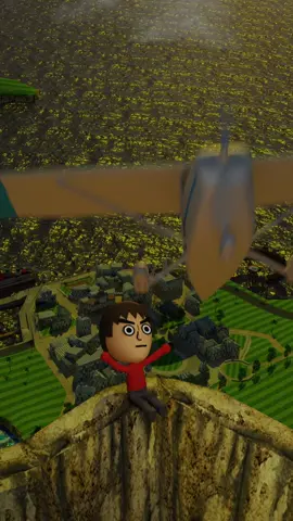 Vibing on top of Wuhu Island’s volcano #wii #blender #mii #3d 