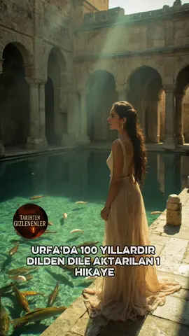 Urfa’nın kalbinde, inancın ve cesaretin sembolü olarak anlatılan bir kadın… Zeliha. Rivayetlere göre Zeliha, Nemrut’un kızıdır ve Hz. İbrahim’in inancına hayran kalır. İbrahim’in ateşe atıldığı gün, o da aynı inançla kendini alevlere bırakır. Ve derler ki, o ateşin düştüğü yerden su fışkırır — bugünkü Balıklıgöl böyle doğar. Ancak unutulmamalı… Zeliha’nın hikâyesi tarihî bir kayıt değil, Urfa halkının yüzyıllardır yaşattığı bir inanç efsanesidir. Gerçeklerle efsanenin buluştuğu bu topraklar, bugün hâlâ inancın ve sadakatin sembolüdür. #urfa #zeliha #balıklıgöl #urfa #şanlıurfa 